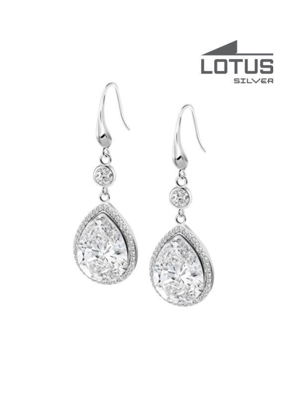 LOTUS SILVER EARRINGS